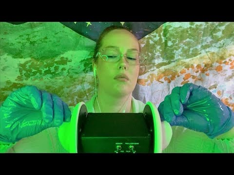 ASMR | Ear Massage & Palpation - With & Without Oil, Ear Cupping, No Talking, Gloves + Clean Up!