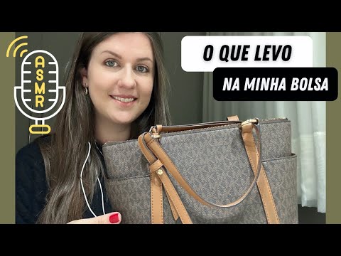 ASMR Caseiro - Itens que levo na bolsa - Sons relaxantes 😴 #asmrsounds