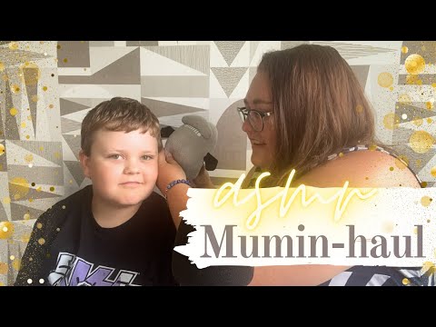 ASMR på svenska: Mumin-haul tillsammans med min son (Över 1h!!!)