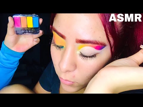 ASMR MAQUILLANDO A MI HERMANA🌈✨