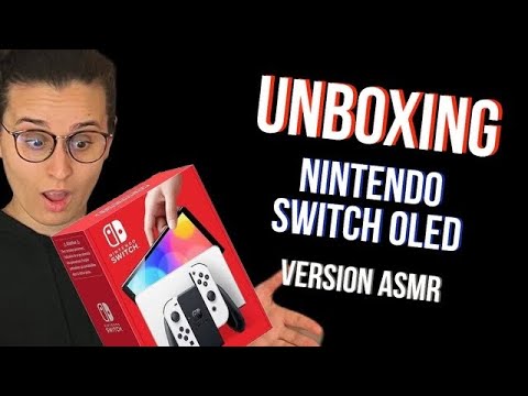 ASMR FR I UNBOXING SWITCH OLED + JEUX 🤩