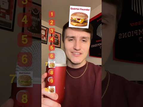 RANKING MCDONALD’S FOOD MENU 🍟🍔 #shorts #food #asmr