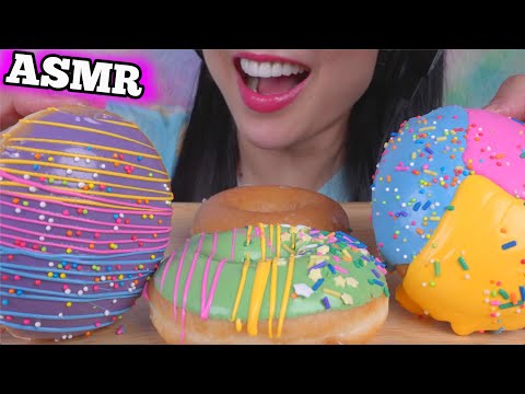 ASMR KRISPY KREME DONUT (EATING SOUNDS) LIGHT WHISPERS | SAS-ASMR