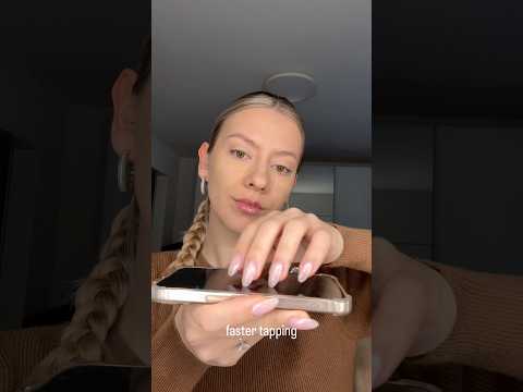 Fast vs. Gentle tapping - which one do you prefer?👀