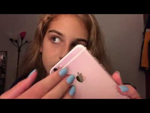 ASMR - fast phone screen tapping - whispered