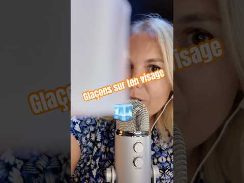 ASMR 🧊Trop chaud ? Je te rafraîchis avec ce glaçon #asmrfr #shortsasmr #asmrshorts