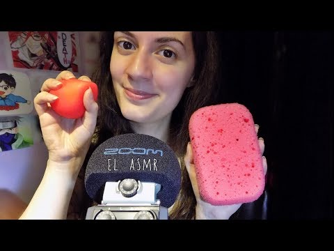 ★ASMR italiano★ Chiacchiere ♥ suono della Spugna e pallina Anti Stress! (sussurri/ *zoom h6*)