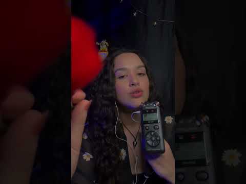 ASMR contagem pincel na tela + sons de boca