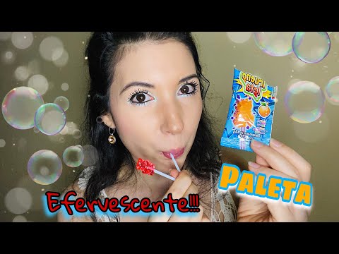 ASMR Chupando Paleta con Polvito Efervescente y 10 Beneficios de ser Soltera! | ASMR Lollipop