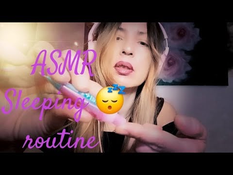 ASMR | Sleeping routine 💤