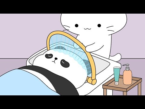 scalp and hair spa (ASMR animation)
