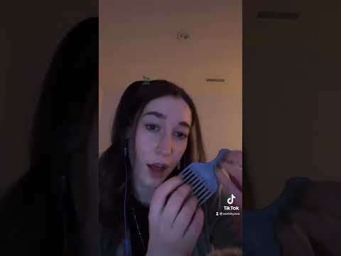 ASMR brush tapping (hair brushing part 1)
