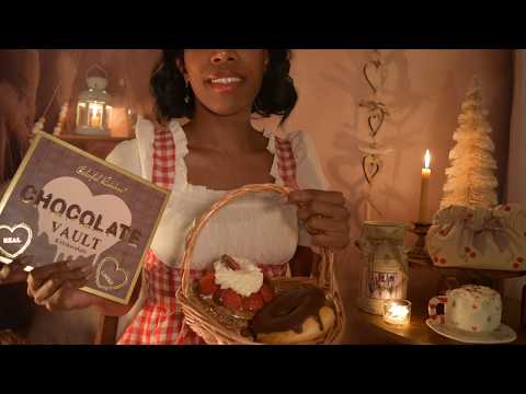 Cozy Dessert Café ASMR ☕❄️ Delicious Makeup & Hot Chocolate | Coffee shop