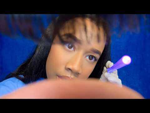 ASMR Getting Something Out Of Your Eye 👀🤏🏽 ASMR School Nurse Role-play
