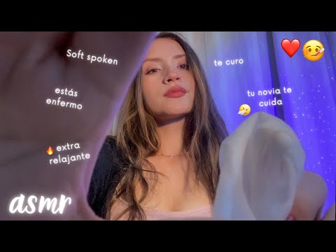 ♡ Asmr estás enfermo y tu novia te cuida | Atención Personal