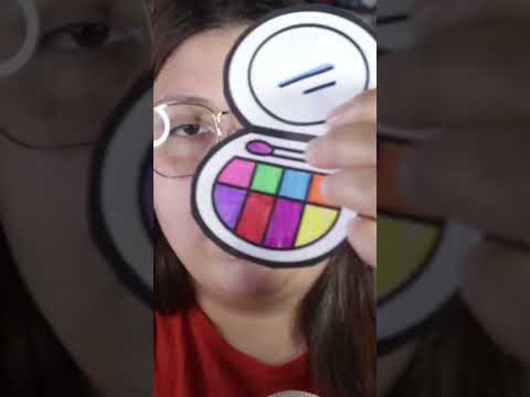 maquillaje de papel 💄👄📄 ASMR #roleplay #asm #reels #viral