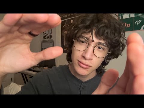 ASMR Touching Your Face & Brushing Your Hair With My Hands | Hand Movements 💤