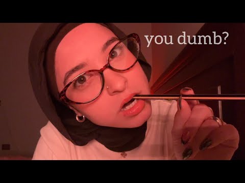 ASMR Asking you trivia questions to test your IQ| Are You Dumb🤨| writing sounds & gum chewing