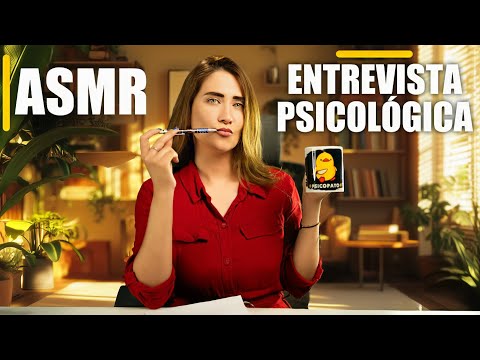 Asmr en español roleplay para dormir ENTREVISTA PSICOLÓGICA