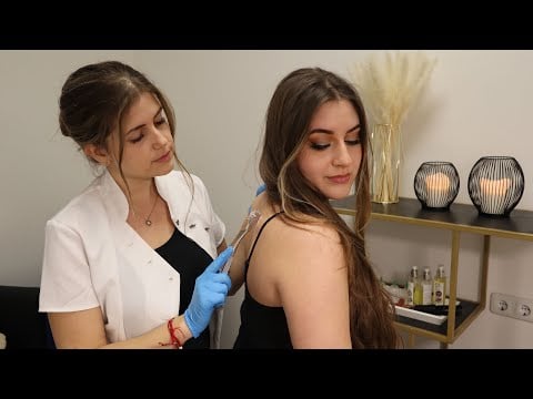 ASMR Back Exam | Chriopractic Adjustment | Real Person, Physio Roleplay, Back Cracks deutsch/german