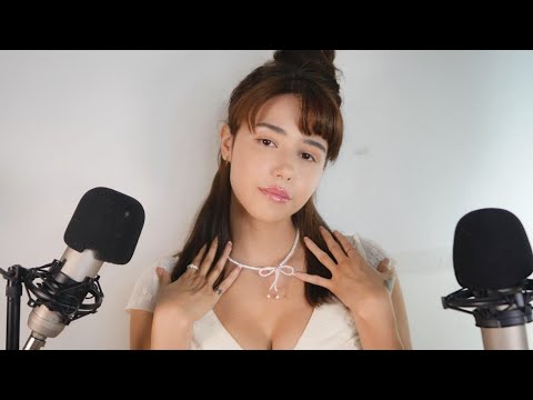 ASMR - Body Triggers 🧡 (fabric, collarbone, nails, mouth sounds, scratch, scalp massage, whispered)