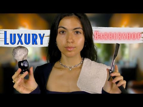 ASMR || Luxury Barbershop Experience 💈🪒✂️