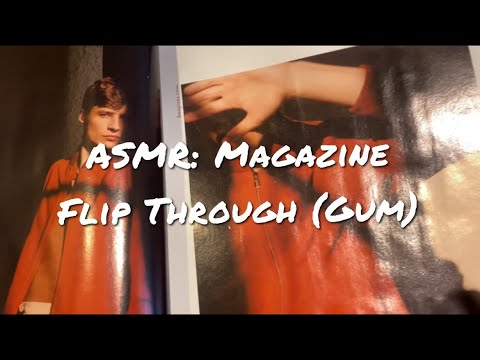 ASMR: Magazine Flipping / Page Turning with Gum Chewing | Gum Snapping | No Talking 😴💤🥱