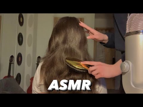 ASMR brushing my sister's hair