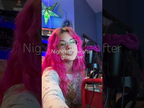 Night routine after going live💖 #asmr #vlog #cleaning