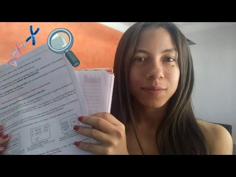 ASMR ROLEPLAY AMIGOS ESTUDANDO JUNTOS - PCR e Eletroforese 🧬🔎📝