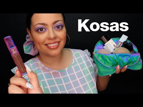 ASMR| FULL FACE OF KOSAS Clean Makeup (Relaxing Makeup Application)