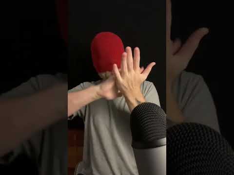 ASMR Fast and Aggressive Hand Sounds but I'm BLINDFOLDED. #shorts