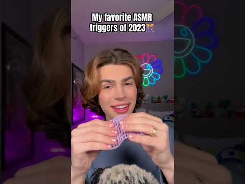 My favorite ASMR triggers of 2023🎊 #asmr #triggers #shorts