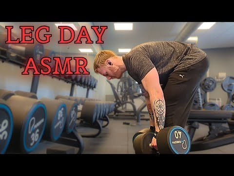 Taking you Through a Leg Workout | ASMR in the Gym!