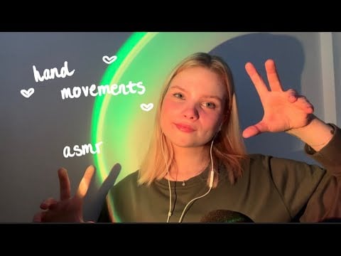 ASMR hand movements & mouth sounds, tongue clicking, hand sounds 🌷
