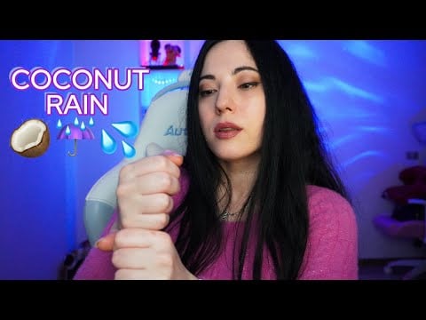 Coconut Rain ASMR 🥥 Pioggia di COCCO ☔️ per dormire 💦