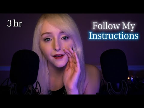ASMR 3 Hours Follow My Instructions | Eyes Closed 💤