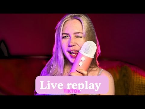 ASMR 🎧 LIVE REPLAY TikTok | mouth sounds | #asmrminuha #asmr 