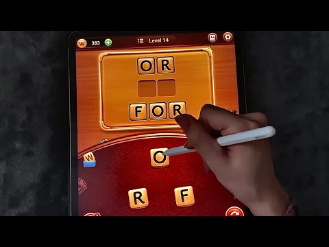 😴 iPad ASMR - Word Connect puzzles  - writing sounds - clicky whispers