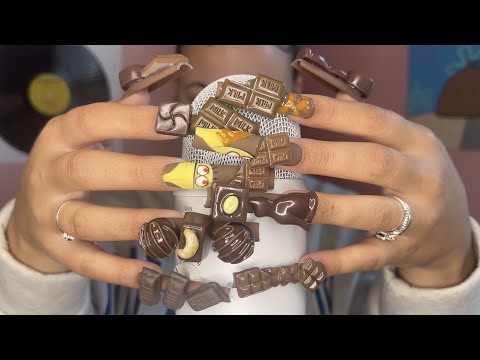 XL Nail Tapping & Mic Scratching ASMR 🍫 (no talking except for the intro)