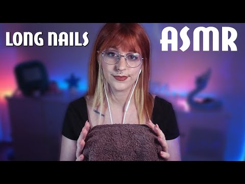 ASMR 1 HORA TAPPING, SCRATCHING LONG NAILS - NO TALKING