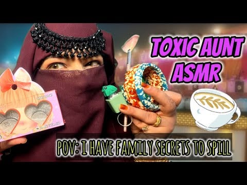 💄ASMR| Toxic Aunt Does Your Makeup & Gossips About Relatives w/subtitles #indianasmr #funny 