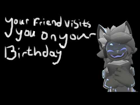 [Furry ASMR] Your friend visits you on your Birthday [m4a] [kisses] [ear noms] [f2l]
