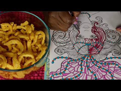 Coloring Tracing ASMR Eating Funyuns Onion-Rings