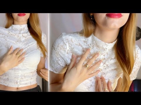 Fabric & Body Scratching with Long Natural Nails, No Talking just tingles❤️🎧