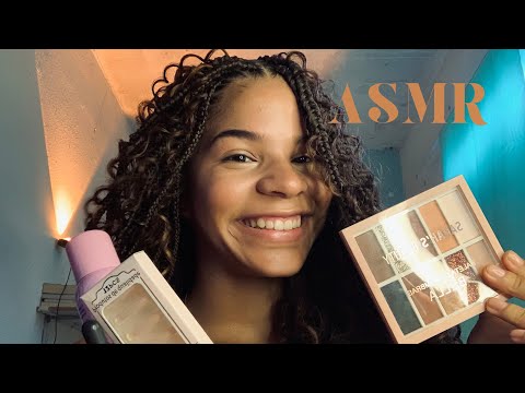 ASMR MOSTRANDO COMPRINHAS PARA A FORMATURA |maquiagem, sapato, acessórios e decoração