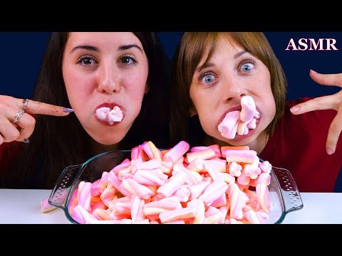 ASMR EATING MARSHMALLOW CHUBBY BUNNY CHALLLENGE | Lilibu ASMR