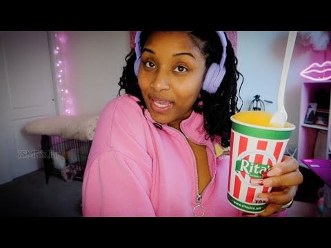[ASMR] Ritas Italian Water Ice Eating🍧🍦👅 | (no talking after intro)