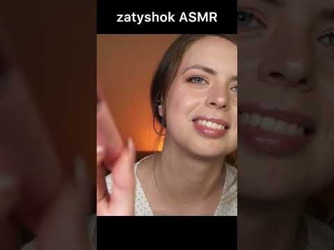 ASMR Slowly brushing your face