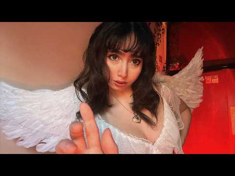 ‿♡¿TRISTE? ANGELITO TE ABRAZA Y TE SUSURRA MUY CERQUITA‿ ♡ ASMR ⭑๋ ࣭ ⭑